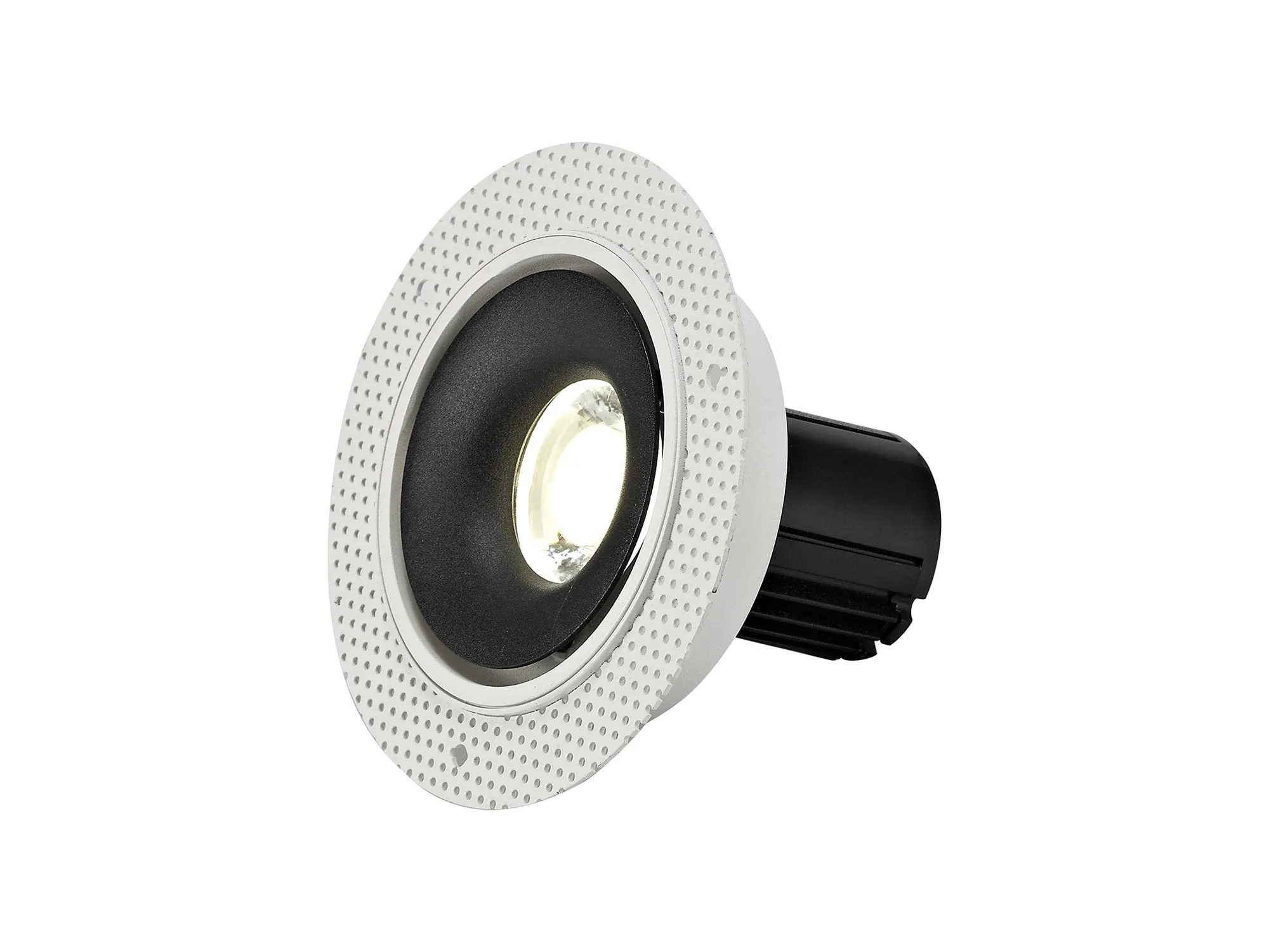 DM201102  Bolor T 10 Tridonic Powered 10W 4000K 810lm 36° CRI>90 LED Engine White/Black Trimless Fixed Recessed Spotlight, IP20